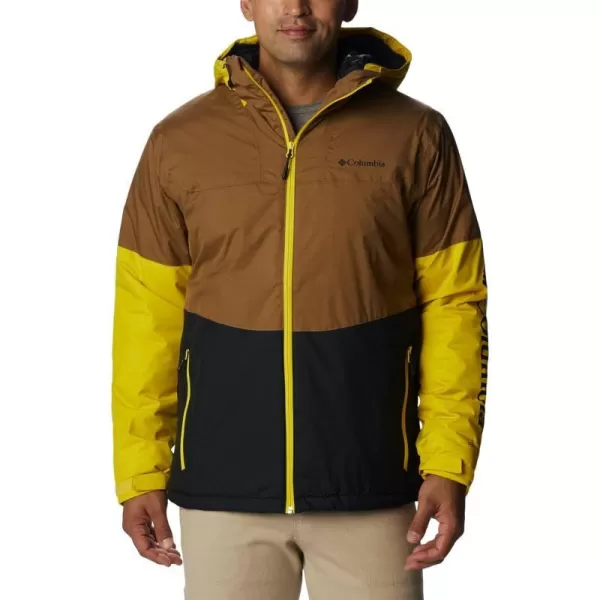 Columbia Mens Point Park Insulated JacketDeltaBlackLaser Lemon