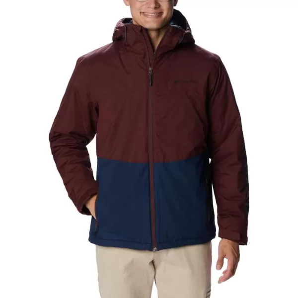 Columbia Mens Point Park Insulated JacketElderberryCollegiate Navy