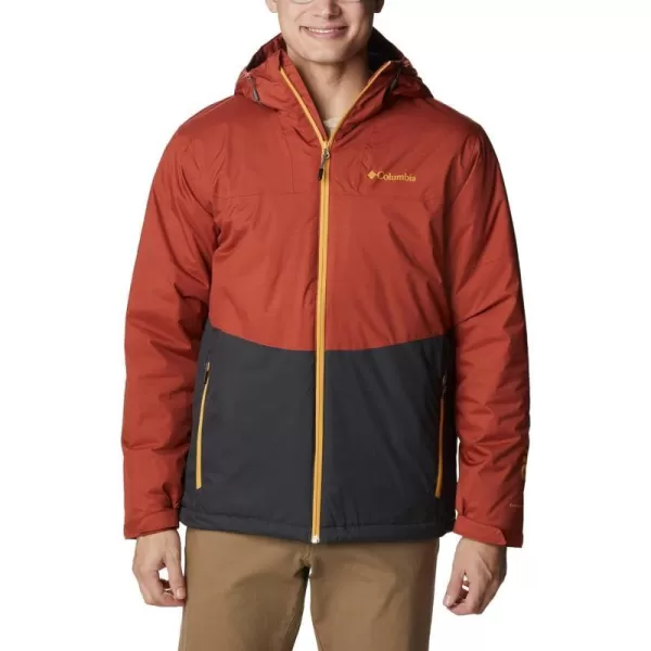 Columbia Mens Point Park Insulated JacketWarp Red  Shark