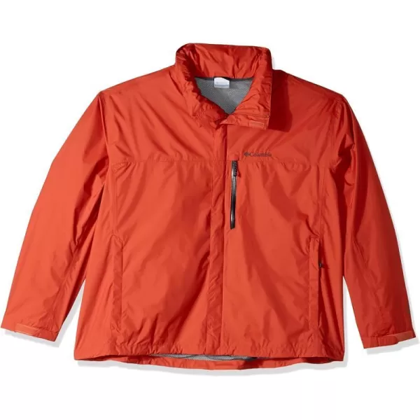 Columbia Mens Pouration Jacket Waterproof  BreathableHot Pepper