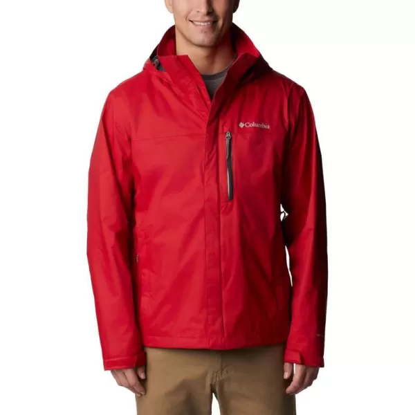 Columbia Mens Pouration Jacket Waterproof  BreathableMountain Red