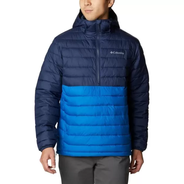 Columbia Mens Powder Lite AnorakBright IndigoCollegiate Navy