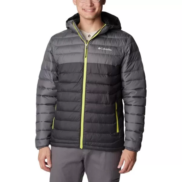 Columbia Mens Powder Lite Hooded JacketShark  City Grey