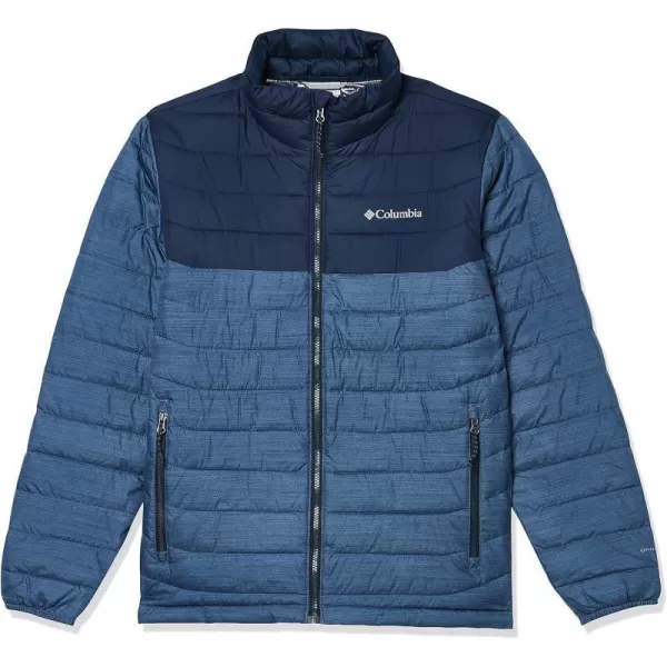 Columbia Mens Powder Lite JacketDark Mountain HeatherCollegiate Navy