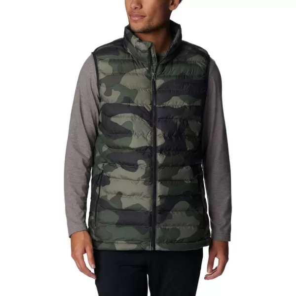 Columbia Mens Powder Lite VestStone Green Mod Camo Print