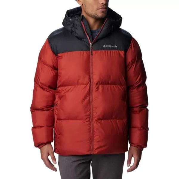 Columbia Mens Puffect Hooded JacketWarp Red Shark