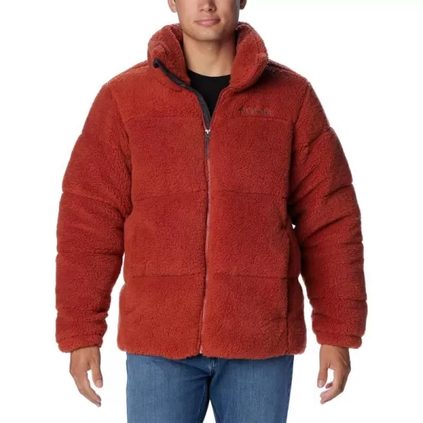 Columbia Mens Puffect Sherpa JacketWarp Red