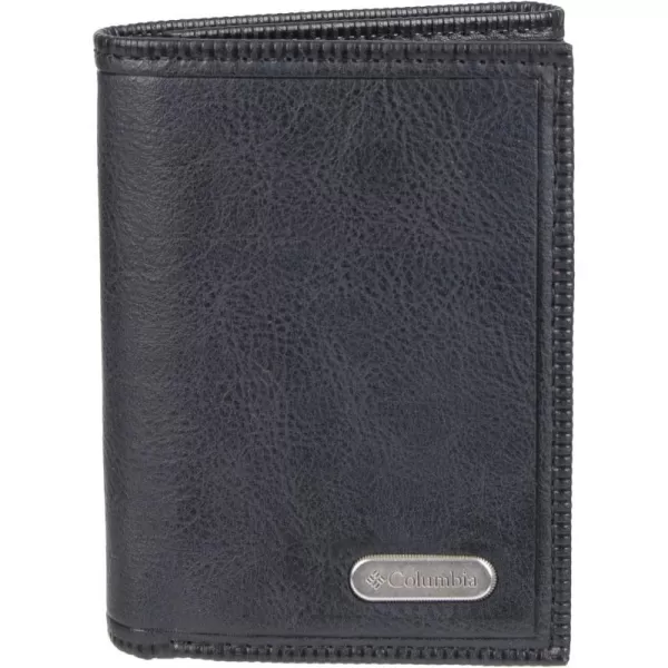 Columbia Mens RFID Trifold WalletBlack Joe