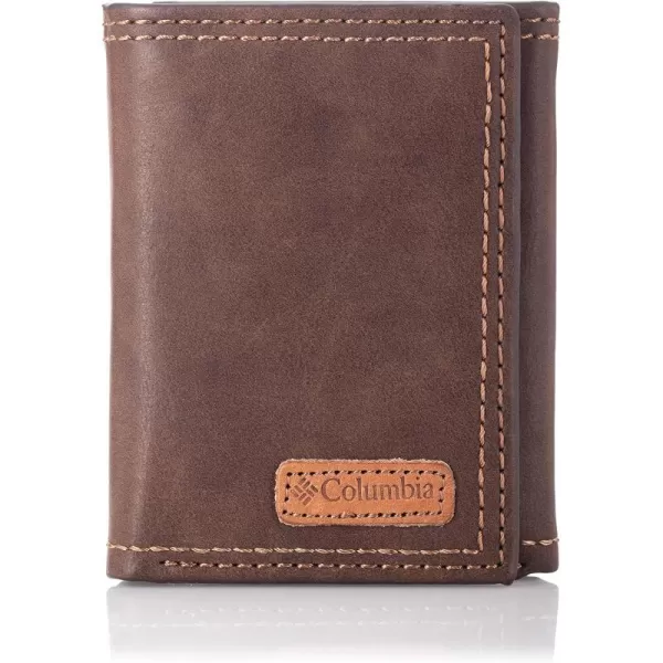 Columbia Mens RFID Trifold WalletBrown Casual