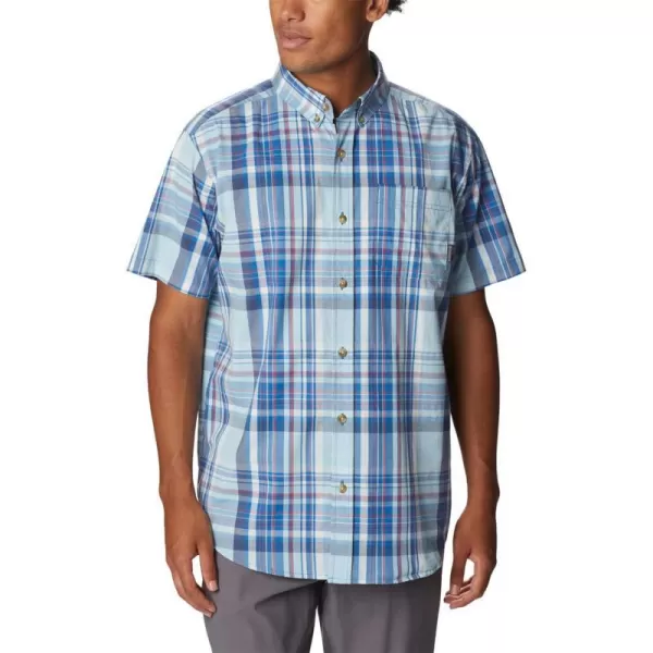 Columbia Mens Rapid Rivers Ii Short Sleeve ShirtBright Indigo Multi Plaid