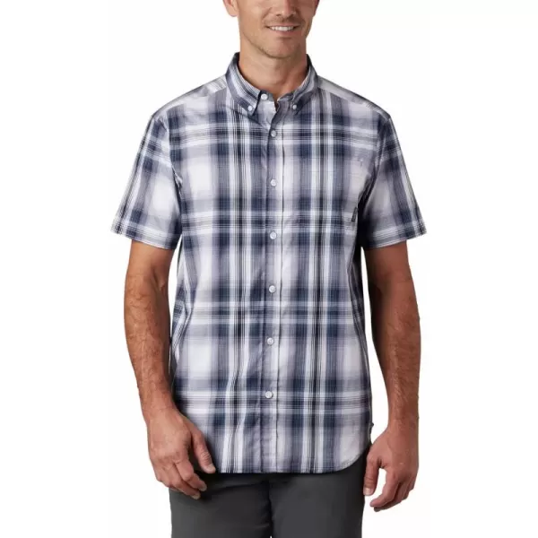 Columbia Mens Rapid Rivers Ii Short Sleeve ShirtCollegiate Navy Ombre Plaid