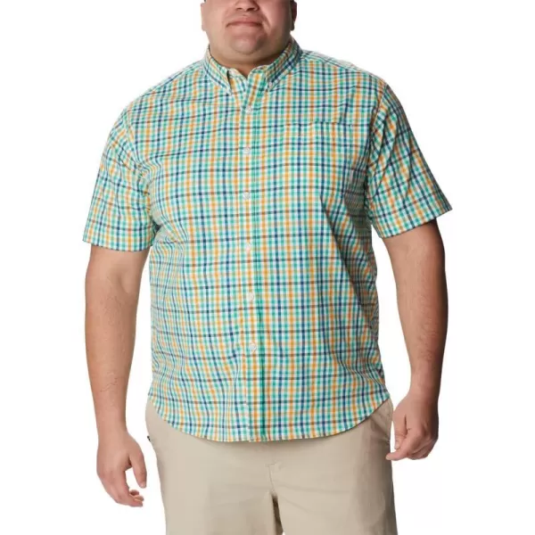 Columbia Mens Rapid Rivers Ii Short Sleeve ShirtDeep Marine Everyday Gingham