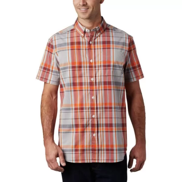 Columbia Mens Rapid Rivers Ii Short Sleeve ShirtSky Blue Large Plaid