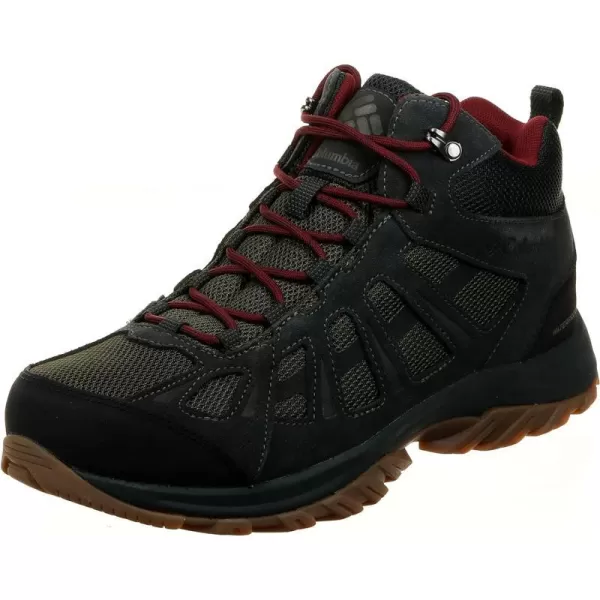 Columbia Mens Redmond Iii Mid Waterproof Hiking ShoeNoriRed Jasper