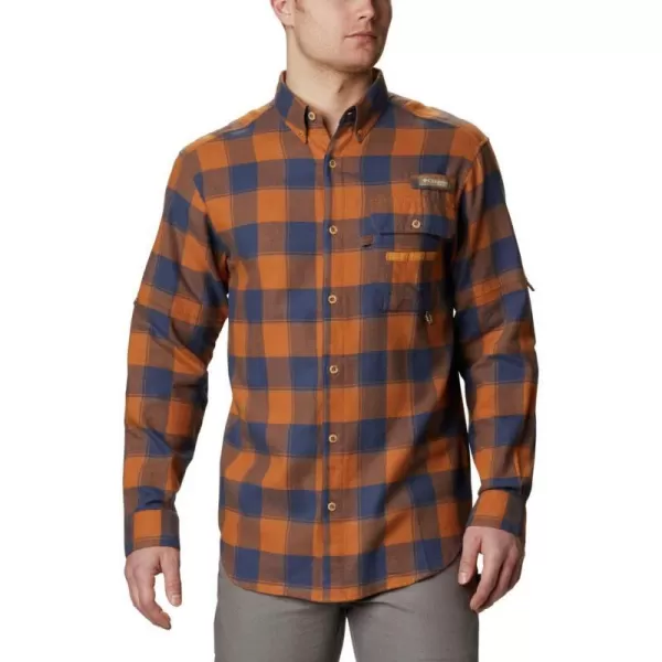 Columbia Mens Sharptail FlannelCanyon Gold Chunky Plaid