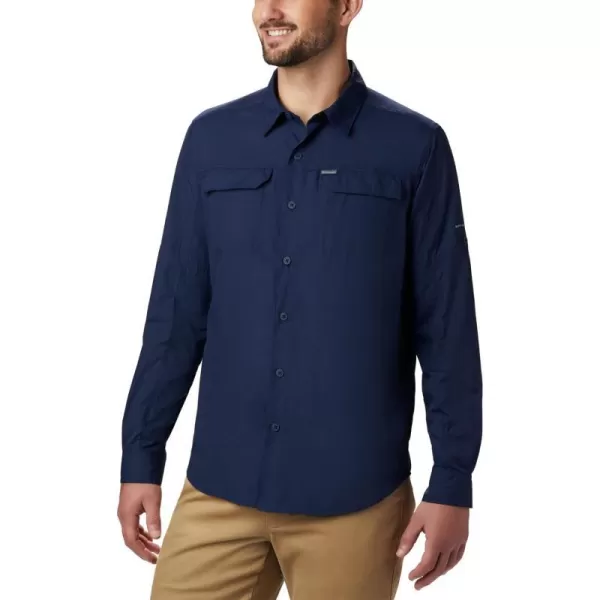 Columbia Mens Silver Ridge 20 Long Sleeve ShirtBluecollegiate Navy