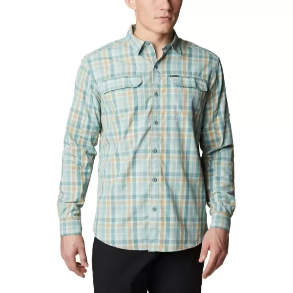 Columbia Mens Silver Ridge 20 Plaid Long Sleeve ShirtMetal Gathered Plaid