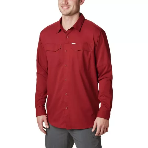 Columbia Mens Silver Ridge Lite Long Sleeve ShirtRed Jasper