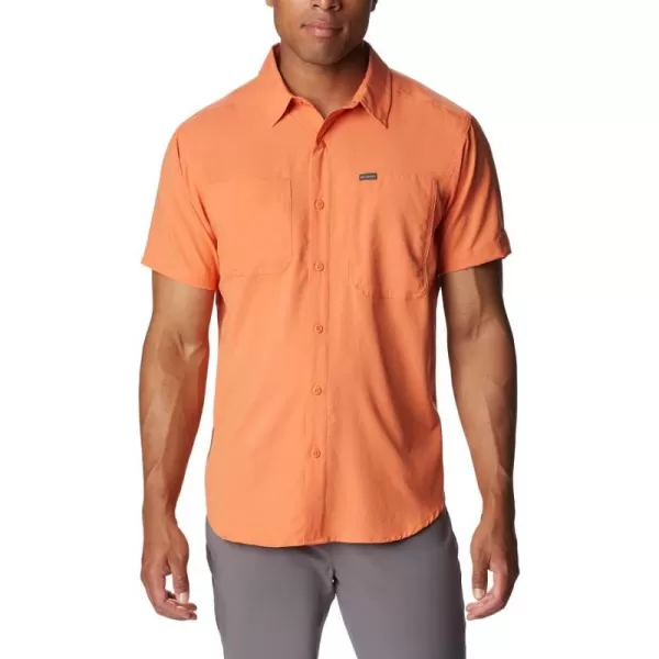 Columbia Mens Silver Ridge Utility Lite Short SleeveDesert Orange