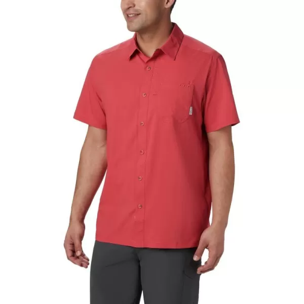 Columbia Mens Slack Tide Camp ShirtSunset Red