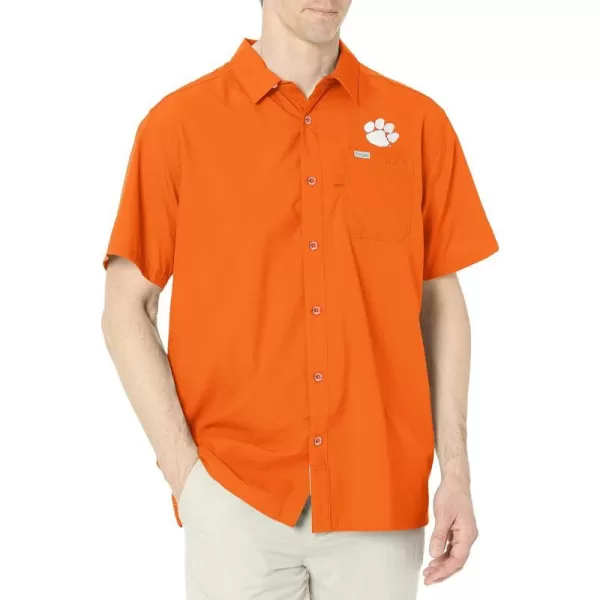 Columbia Mens Standard Slack Tide Camp ShirtCle  Spark Orange