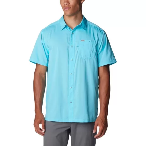 Columbia Mens Standard Slack Tide Camp ShirtOpal Blue