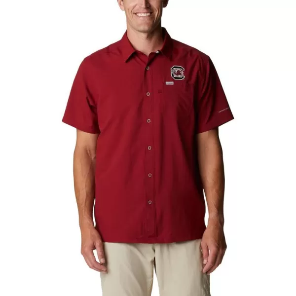 Columbia Mens Standard Slack Tide Camp ShirtSC  Beet