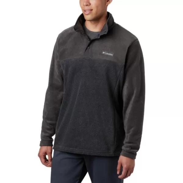 Columbia Mens Steens Mountain Half SnapCharcoal Heather Shark