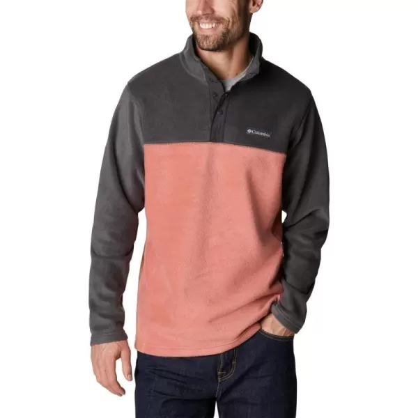 Columbia Mens Steens Mountain Half SnapDark CoralShark