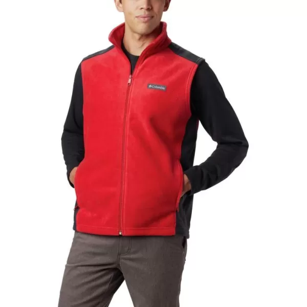 Columbia Mens Steens Mountain VestMountain RedBlack