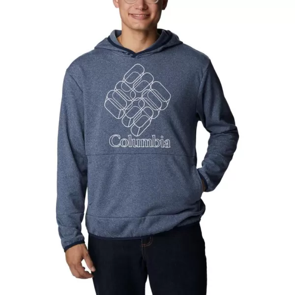 Columbia Mens Stone Canyon HoodieDark Mountain HeatherGemlines Graphic