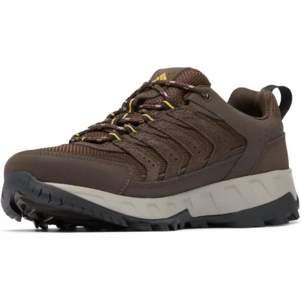 Columbia Mens Strata Trail Low Hiking ShoeCordovanGolden Yellow