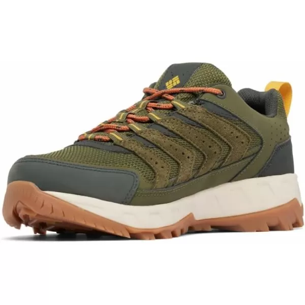 Columbia Mens Strata Trail Low Waterproof Hiking ShoeNoriGolden Yellow