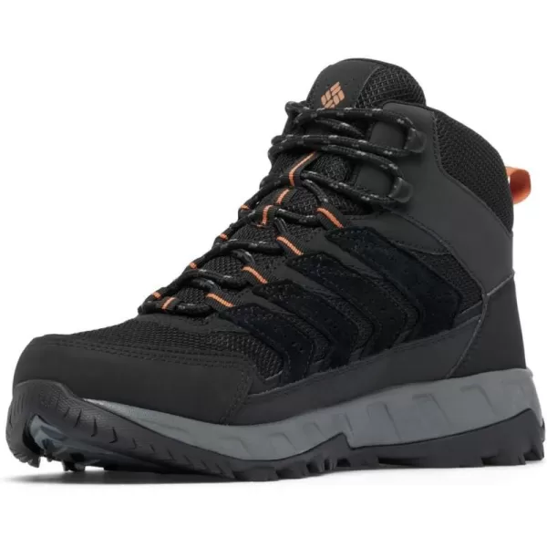 Columbia Mens Strata Trail Mid Waterproof Hiking ShoeBlackOwl