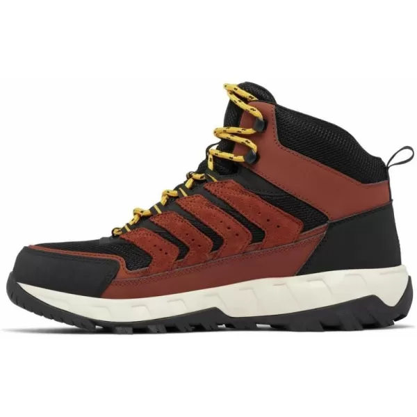 Columbia Mens Strata Trail Mid Waterproof Hiking ShoeCinnamon  Golden Yellow