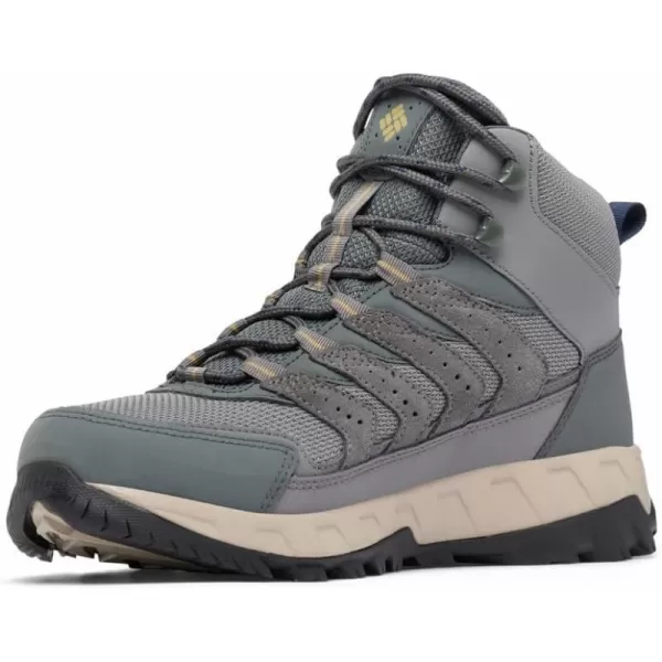 Columbia Mens Strata Trail Mid Waterproof Hiking ShoeCity GreySavory