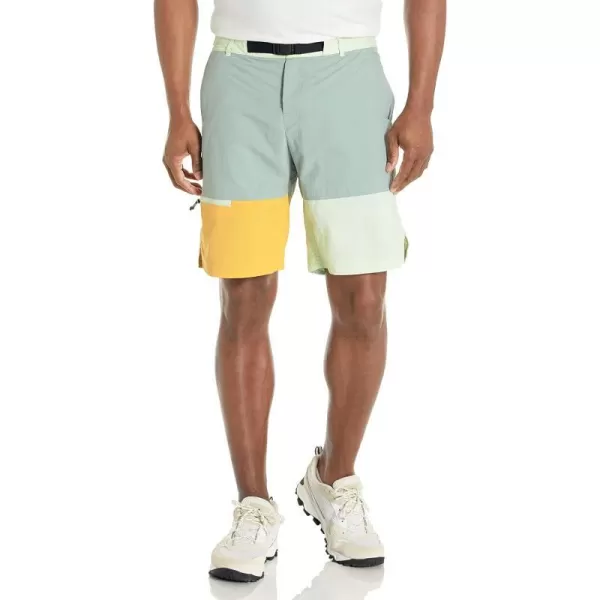 Columbia Mens Summerdry Belted ShortNiagaraIce GreenGolden Nugget