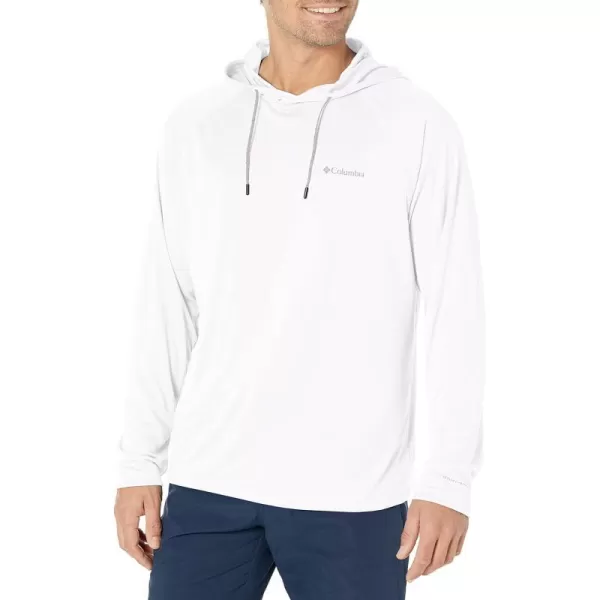 Columbia Mens Summerdry Raglan Hooded Long SleeveWhite