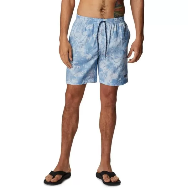 Columbia Mens Summertide Stretch Printed ShortJet Stream Sketchy Paradise