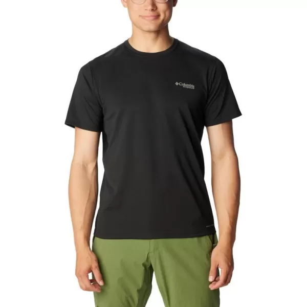 Columbia Mens Summit Valley Short Sleeve CrewBlack