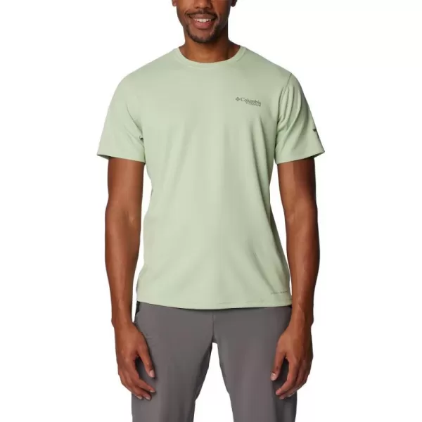 Columbia Mens Summit Valley Short Sleeve CrewSage Leaf