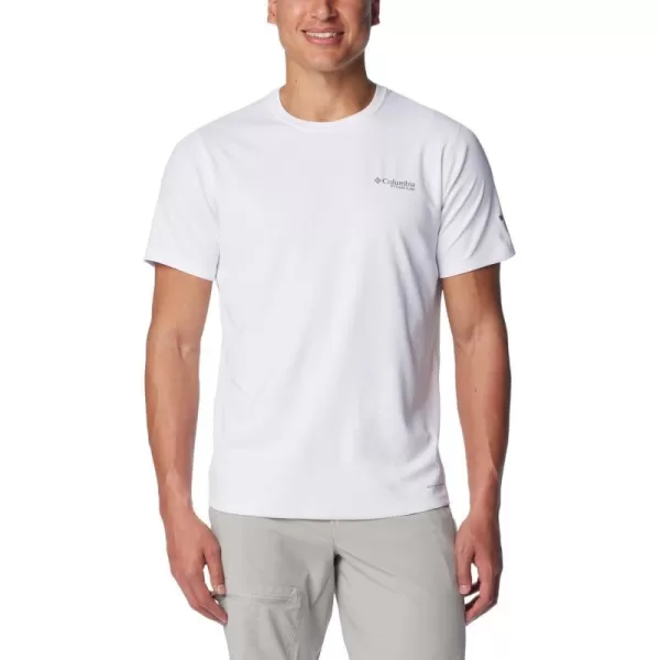 Columbia Mens Summit Valley Short Sleeve CrewWhite