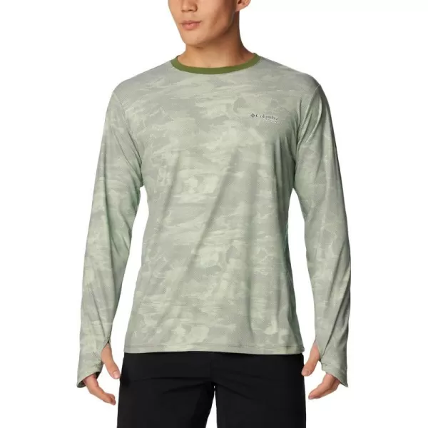 Columbia Mens Summit Valley Sun Deflector Long Sleeve CrewCanteen Beachwood