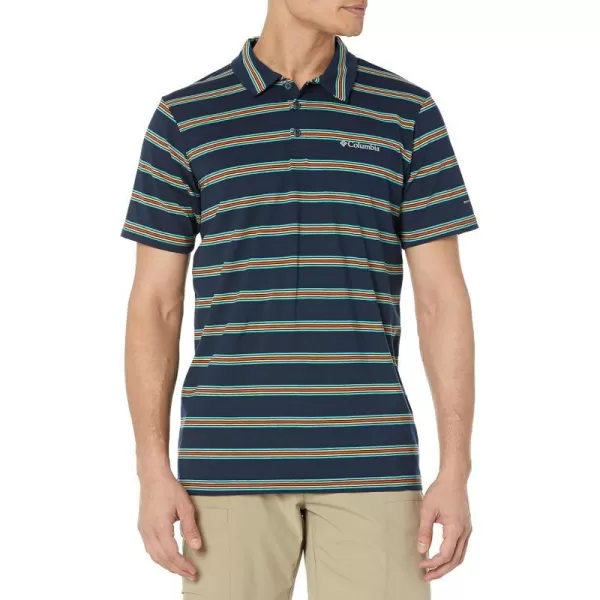 Collegiate Navy Scattered Stripe