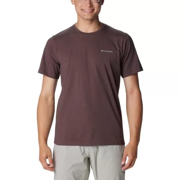 Columbia Mens Sun Trek Short Sleeve TeeSpice Heather