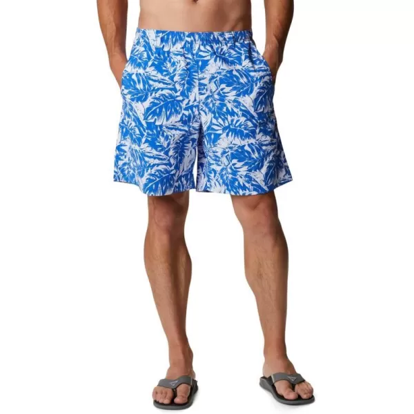 Columbia Mens Super Backcast Water ShortBlue Macaw Hawaiian Throwback Print