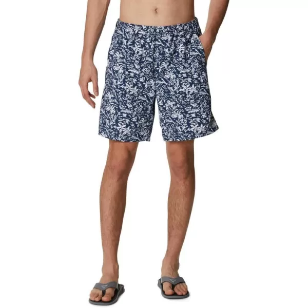 Columbia Mens Super Backcast Water ShortCollegiate Navy Kona Print