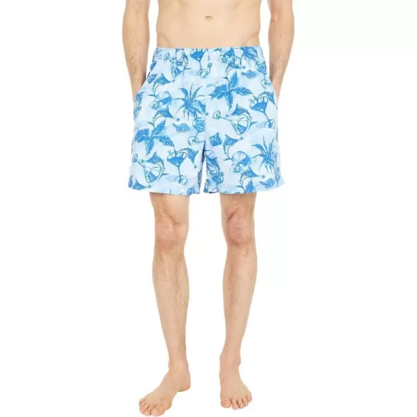 Columbia Mens Super Backcast Water ShortHarbor Blue Martini Marlin Print