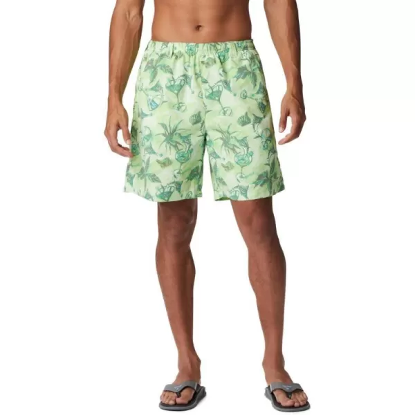 Columbia Mens Super Backcast Water ShortLime Glow Martini Marlin Print