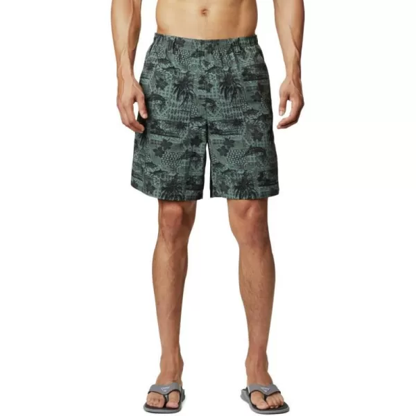 Columbia Mens Super Backcast Water ShortPond Polynesian Print